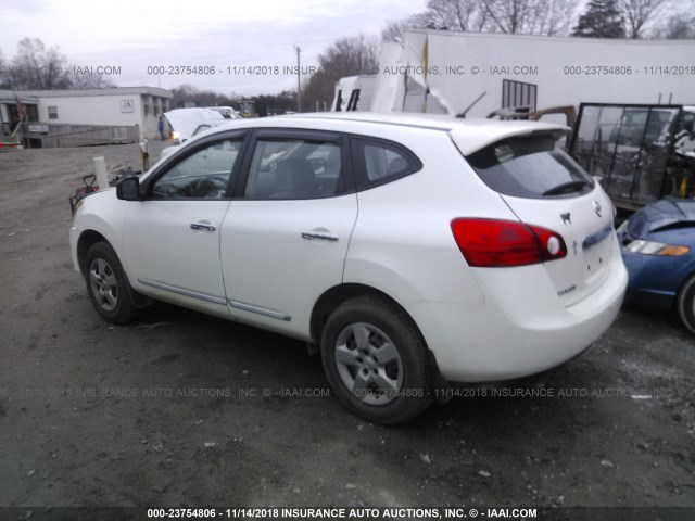 JN8AS5MV4BW271486 - 2011 NISSAN ROGUE S/SV/KROM WHITE photo 3