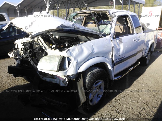 5TBRT34163S401940 - 2003 TOYOTA TUNDRA ACCESS CAB SR5 WHITE photo 2