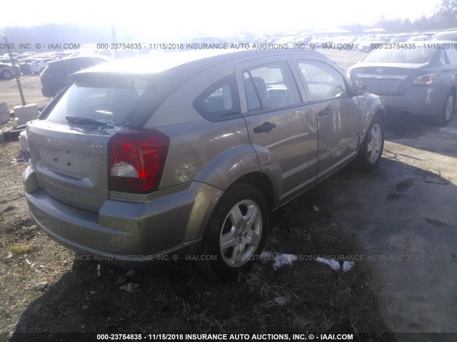 1B3HB48B88D624239 - 2008 DODGE CALIBER SXT SILVER photo 4