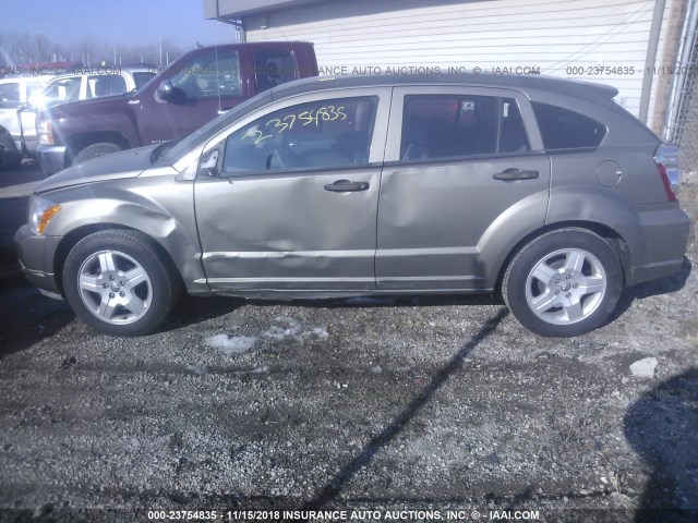 1B3HB48B88D624239 - 2008 DODGE CALIBER SXT SILVER photo 6