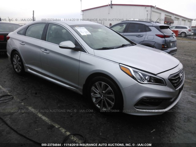 5NPE34AFXGH420174 - 2016 HYUNDAI SONATA SPORT/LIMITED SILVER photo 1