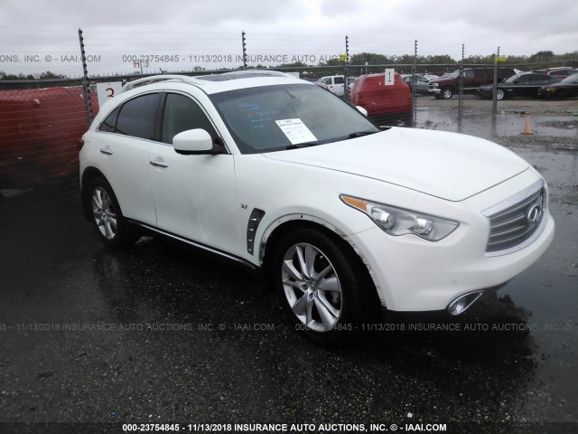 JN8CS1MU6EM450170 - 2014 INFINITI QX70 WHITE photo 1