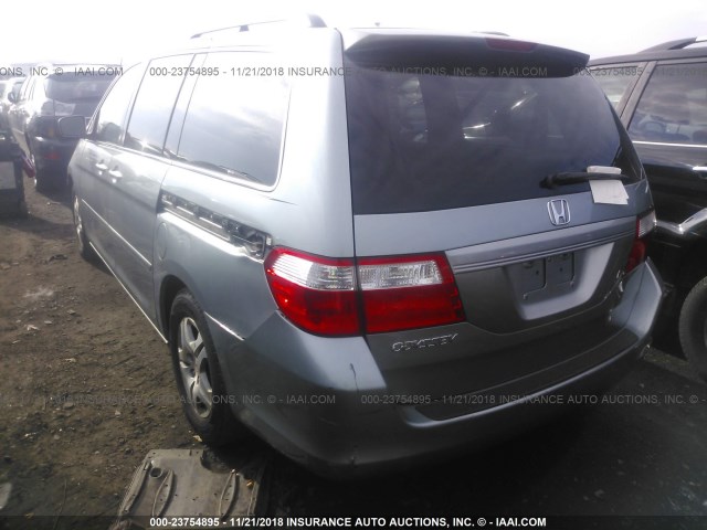 5FNRL38617B007687 - 2007 HONDA ODYSSEY EXL TEAL photo 3