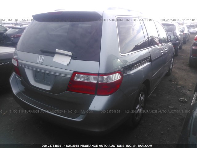 5FNRL38617B007687 - 2007 HONDA ODYSSEY EXL TEAL photo 4