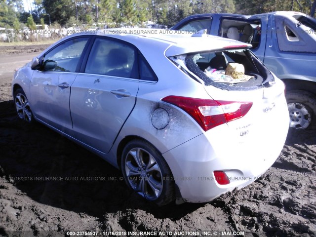 KMHD35LEXDU044224 - 2013 HYUNDAI ELANTRA GT SILVER photo 3