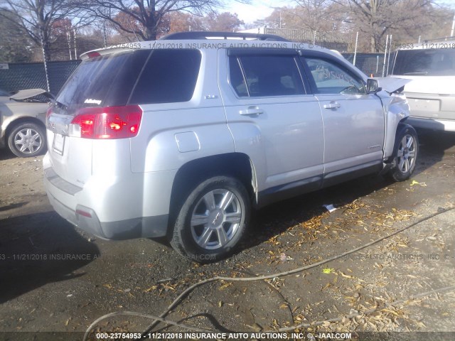 2GKFLWEK1E6217588 - 2014 GMC TERRAIN SLE SILVER photo 4