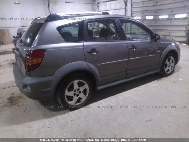 5Y2SL62894Z402154 - 2004 PONTIAC VIBE GRAY photo 4