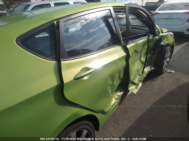 KMHCU5AE0CU025885 - 2012 HYUNDAI ACCENT GLS/GS/SE GREEN photo 6