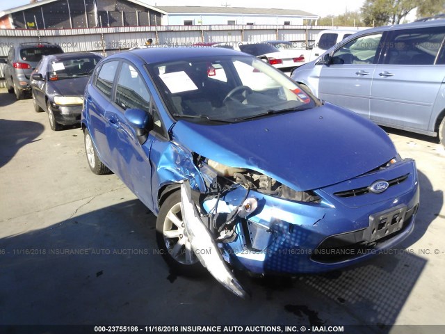 3FADP4EJ2BM132429 - 2011 FORD FIESTA SE BLUE photo 1