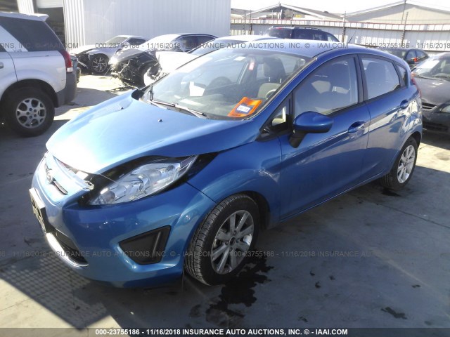 3FADP4EJ2BM132429 - 2011 FORD FIESTA SE BLUE photo 2