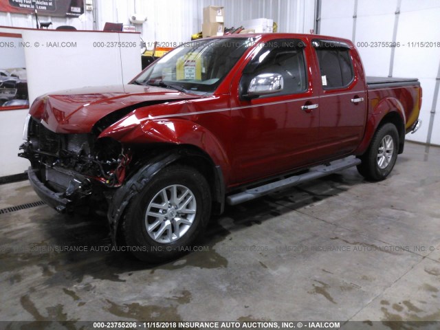 1N6AD0EV1HN747423 - 2017 NISSAN FRONTIER S/SV/SL/PRO-4X RED photo 2