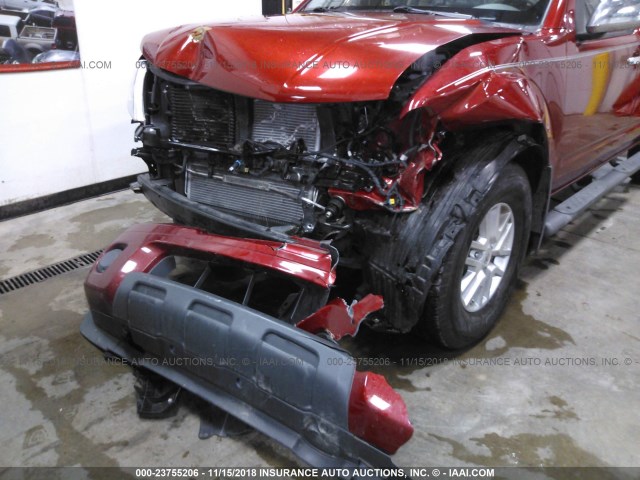 1N6AD0EV1HN747423 - 2017 NISSAN FRONTIER S/SV/SL/PRO-4X RED photo 6