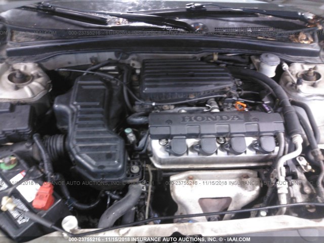 1HGES16324L020649 - 2004 HONDA CIVIC DX VP SILVER photo 10