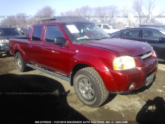 1N6ED29X74C404064 - 2004 NISSAN FRONTIER CREW CAB XE V6 RED photo 1