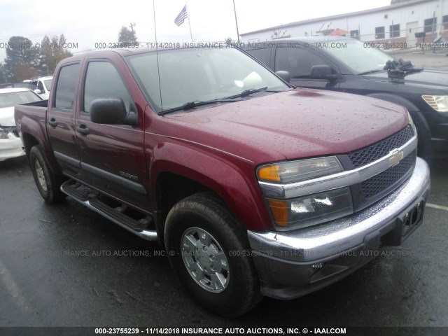 1GCDT136448142566 - 2004 CHEVROLET COLORADO BURGUNDY photo 1