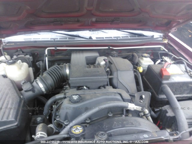 1GCDT136448142566 - 2004 CHEVROLET COLORADO BURGUNDY photo 10