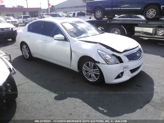 JN1CV6AP7CM622804 - 2012 INFINITI G37 SPORT WHITE photo 1