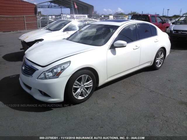 JN1CV6AP7CM622804 - 2012 INFINITI G37 SPORT WHITE photo 2