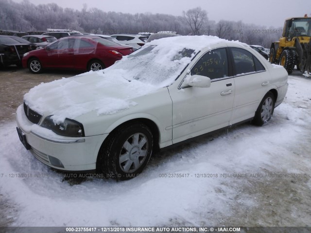 1LNHM86SX5Y620051 - 2005 LINCOLN LS WHITE photo 2