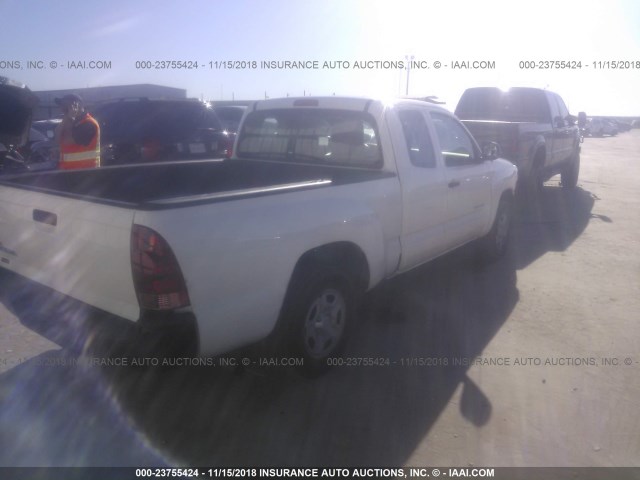 5TFTX4CN4EX041205 - 2014 TOYOTA TACOMA ACCESS CAB თეთრი ფოტო 4