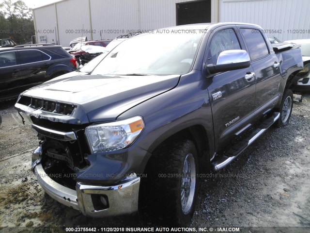 5TFDW5F18GX568754 - 2016 TOYOTA TUNDRA GRAY photo 2