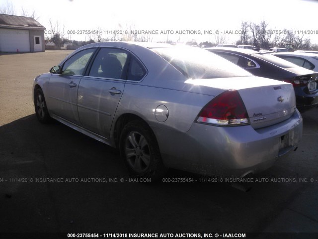 2G1WA5E34E1101036 - 2014 CHEVROLET IMPALA LIMITED LS SILVER photo 3