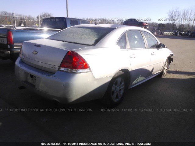 2G1WA5E34E1101036 - 2014 CHEVROLET IMPALA LIMITED LS SILVER photo 4