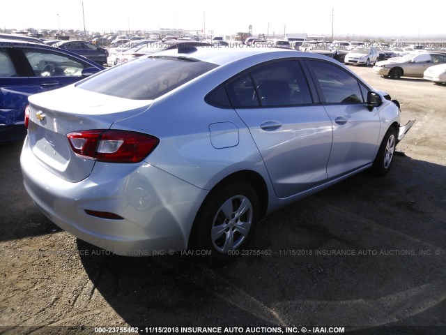 1G1BC5SM7J7217866 - 2018 CHEVROLET CRUZE LS SILVER photo 4