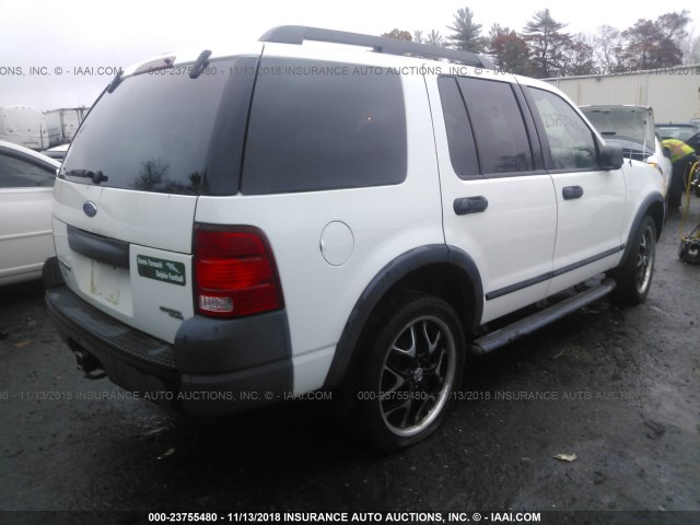 1FMZU72E75UB61440 - 2005 FORD EXPLORER XLS/XLS SPORT WHITE photo 4