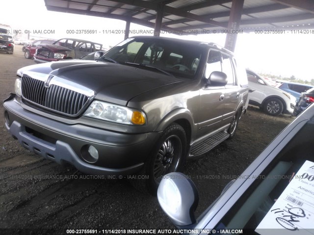 5LMEU27R61LJ07511 - 2001 LINCOLN NAVIGATOR ოქროსფერი ფოტო 2