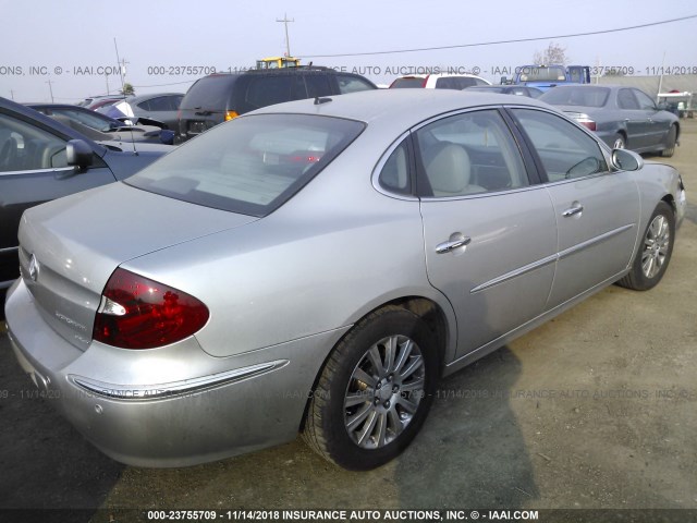 2G4WE587371129631 - 2007 BUICK LACROSSE CXS SILVER photo 4