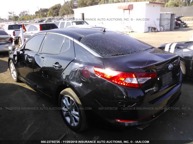 5XXGR4A66DG107623 - 2013 KIA OPTIMA SX BLACK photo 3