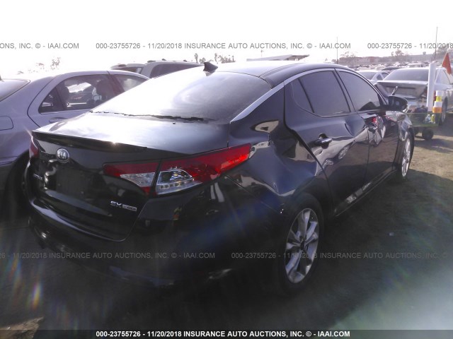 5XXGR4A66DG107623 - 2013 KIA OPTIMA SX BLACK photo 4