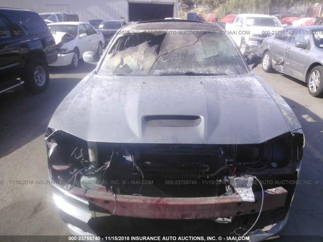 2B3KA73W26H341307 - 2006 DODGE CHARGER SRT-8 GRAY photo 6