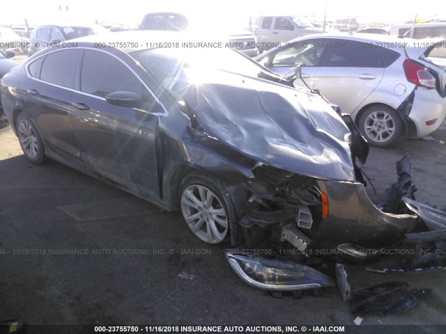 1C3CCCAB3FN559810 - 2015 CHRYSLER 200 LIMITED GRAY photo 1