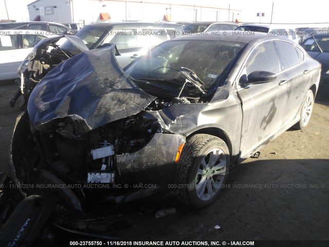 1C3CCCAB3FN559810 - 2015 CHRYSLER 200 LIMITED GRAY photo 2