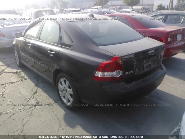 YV1MS390762200963 - 2006 VOLVO S40 2.4I BLACK photo 3