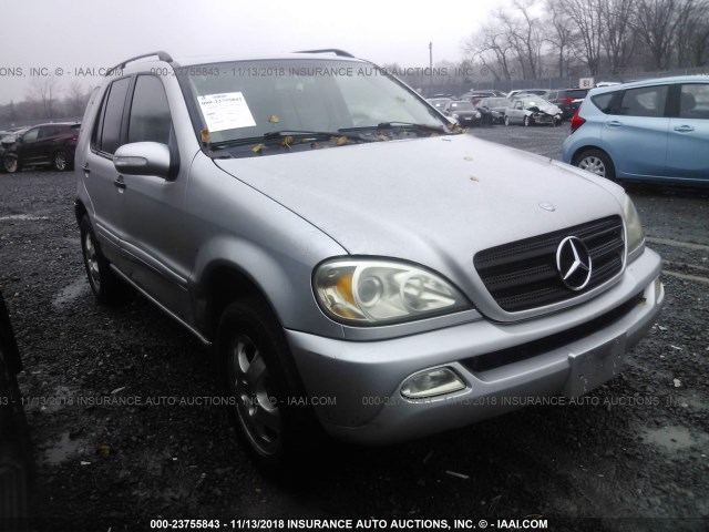 4JGAB57E14A493809 - 2004 MERCEDES-BENZ ML 350 SILVER photo 1