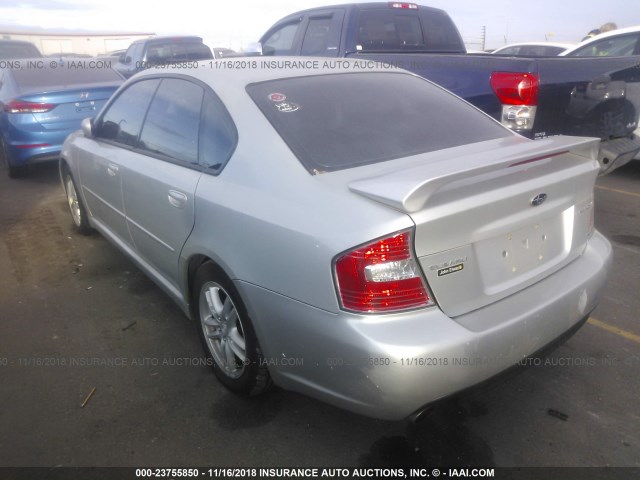 4S3BL616457221251 - 2005 SUBARU LEGACY 2.5I SILVER photo 3