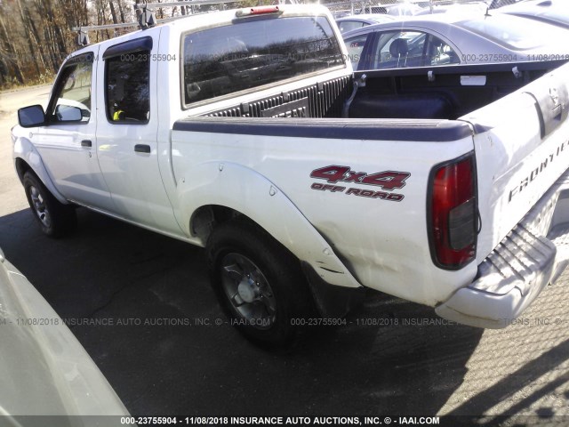 1N6ED27Y54C442646 - 2004 NISSAN FRONTIER CREW CAB XE V6 WHITE photo 3