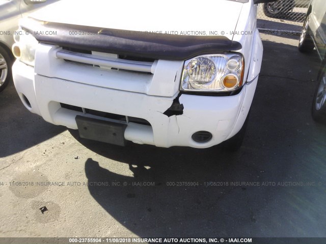 1N6ED27Y54C442646 - 2004 NISSAN FRONTIER CREW CAB XE V6 WHITE photo 6