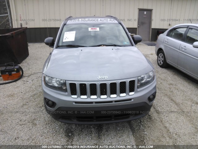 1C4NJDBB1HD106406 - 2017 JEEP COMPASS SPORT SILVER photo 6