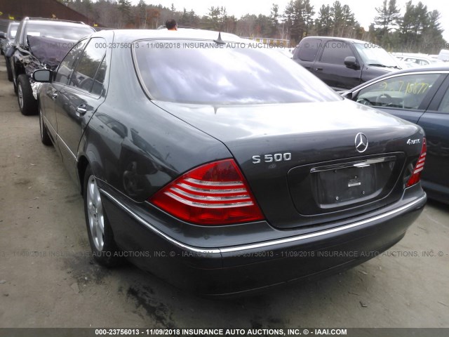 WDBNG84J13A382653 - 2003 MERCEDES-BENZ S 500 4MATIC BLACK photo 3