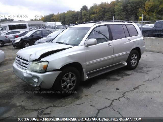 JTEDP21A940014089 - 2004 TOYOTA HIGHLANDER LIMITED SILVER photo 2