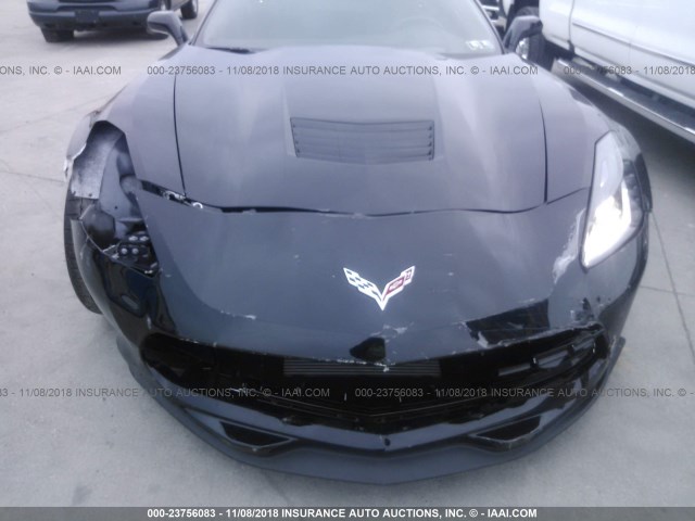 1G1YY2D78H5105200 - 2017 CHEVROLET CORVETTE GRAND SPORT/2LT BLACK photo 6