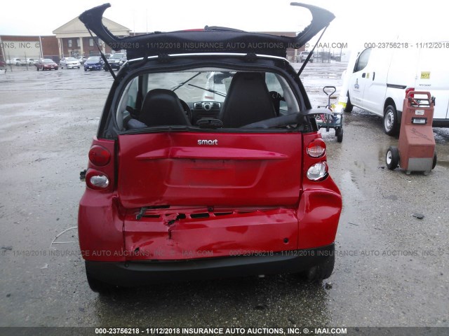 WMEEJ31X49K282467 - 2009 SMART FORTWO PURE/PASSION RED photo 6