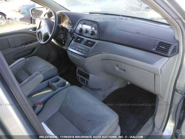 5FNRL38745B082647 - 2005 HONDA ODYSSEY EXL GRAY photo 5