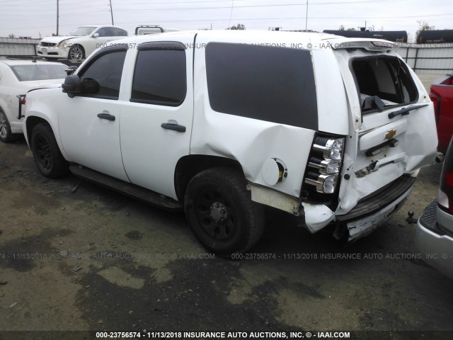 1GNLC2E02CR294257 - 2012 CHEVROLET TAHOE POLICE WHITE photo 3