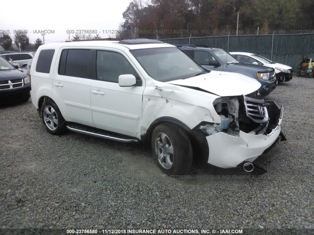 5FNYF3H76CB022580 - 2012 HONDA PILOT EXLN WHITE photo 1