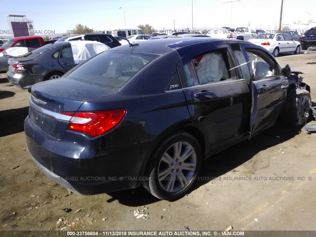 1C3CCBBB9DN714947 - 2013 CHRYSLER 200 TOURING BLUE photo 4